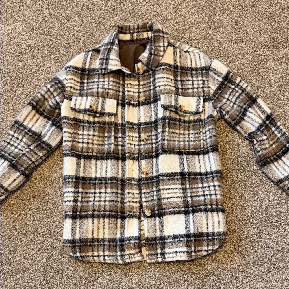 Sanctuary Plaid Button-Up Shacket